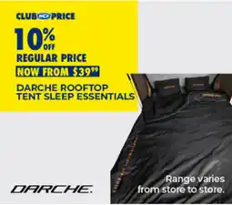 BCF Darche rooftop tent sleep essentials offer