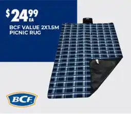 BCF Bcf value 2x1.5m picnic rug offer