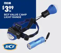 BCF Bcf value camp light range offer
