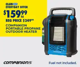 BCF Companion portable propane outdoor heater offer