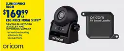 BCF Oricom bluetooth leveller and reversing camera offer