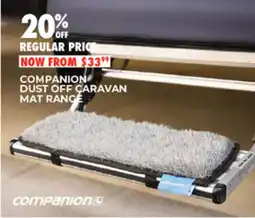 BCF Companion dust off caravan mat range offer