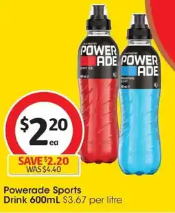 Coles Powerade Sports Drink offer