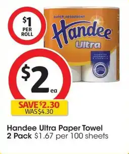Coles Handee Ultra Paper Towel offer