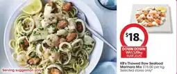 Coles KB's Thawed Raw Seafood Marinara Mix offer