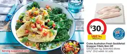 Coles Coles Australian Fresh Saddletail Snapper Fillets Skin Off offer