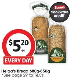 Coles Helga's Bread offer