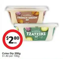 Coles Coles Dip offer