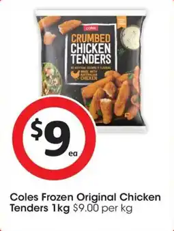 Coles Coles Frozen Original Chicken Tenders offer