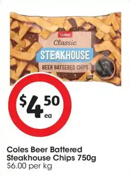 Coles Coles Beer Battered Steakhouse Chips offer