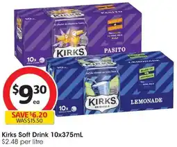 Coles Kirks Soft Drink offer