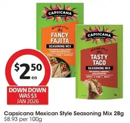 Coles Capsicana Mexican Style Seasoning Mix offer