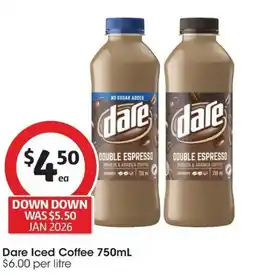 Coles Dare Iced Coffee offer