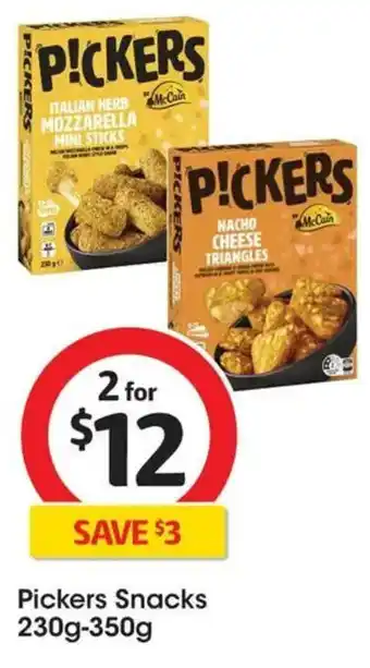 Coles Pickers Snacks offer