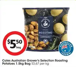 Coles Coles Australian Grower's Selection Roasting Potatoes Bag offer