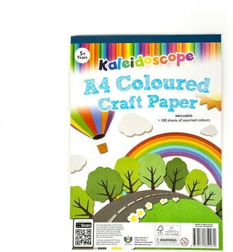 BIG W Kaleidoscope A4 Coloured Craft Paper* offer