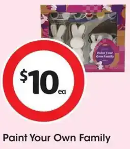 Coles Paint Your Own Family offer