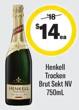 Coles Henkell Trocken Brut Sekt NV offer