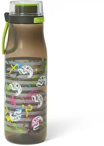BIG W Planet ZAK Biodegradeable Kiona Bottle 739ml - Rainbow Skulls offer