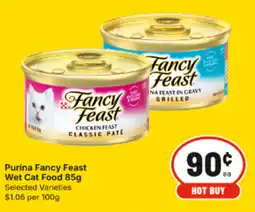 IGA Purina Fancy Feast Wet Cat Food Selected Varieties offer