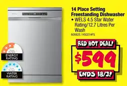 JB Hi-Fi 14 Place Setting Freestanding Dishwasher offer