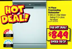 JB Hi-Fi 14 Place Freestanding Dishwasher offer