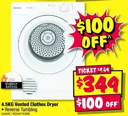 JB Hi-Fi Vented Clothes Dryer offer
