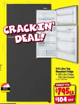 JB Hi-Fi Top Mounted Fridge offer