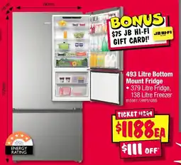 JB Hi-Fi Bottom Mount Fridge offer