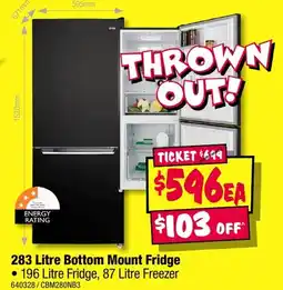 JB Hi-Fi Bottom Mount Fridge offer