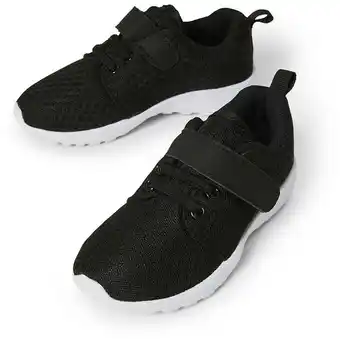 BIG W Circuit Kids Tab Sport Shoes - Black & White offer