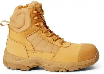 BIG W Blacksmith Safety Steel Cap Lace-Up Boots with Side Zip and Leather Uppers offer