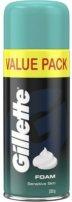 BIG W Gillette Shave Foam Sensitive Skin Value Pack 333g offer