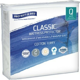 BIG W Protect-A-Bed Cotton Terry Waterproof Mattress Protector offer