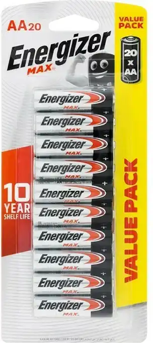 BIG W Energizer 20-Pack Max AA Batteries offer