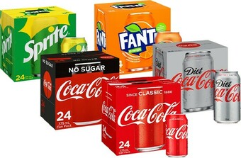 BIG W Coca-Cola 24-Pack Can Varieties 375ml offer