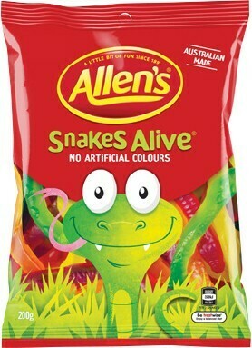 BIG W Allen's Snakes Alive 200g offer