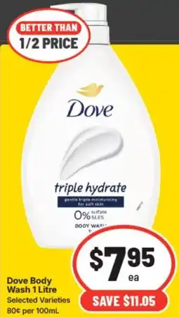 IGA Dove Body Wash offer
