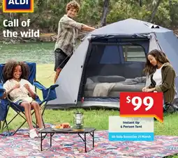 ALDI Instant Up 4 Person Tent offer