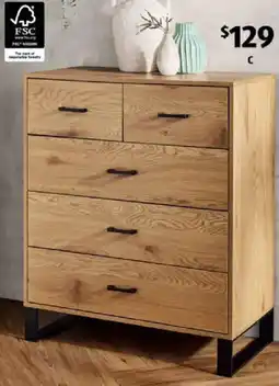 ALDI Industrial Chest of 5 Drawers offer