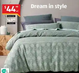 ALDI Quilt cover set offer
