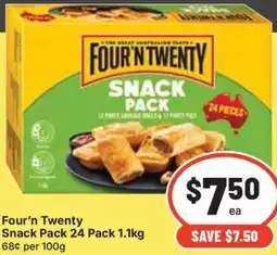 IGA Four'n twenty snack pack offer