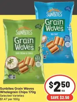 IGA Sunbites grain waves wholegrain chips offer