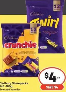 IGA Cadbury sharepacks offer