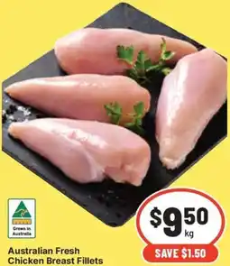 IGA Australian Fresh Chicken Breast Fillets offer
