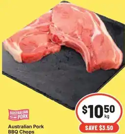 IGA Australian pork bbq chops offer