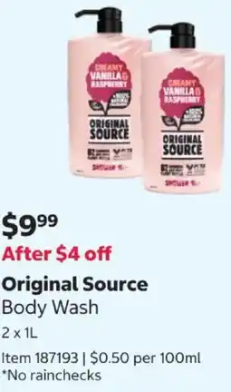 Costco Original Source offer