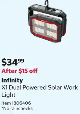 Costco Dual powered solar work light offer