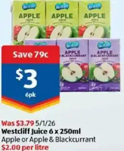 ALDI Westcliff juice offer