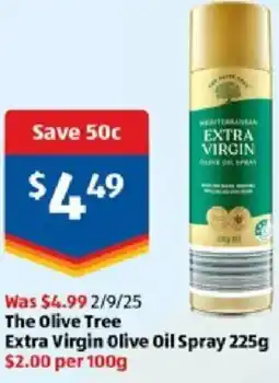 ALDI Extra virgin olive oil spray offer